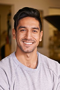 Man smiling