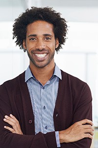 Man smiling